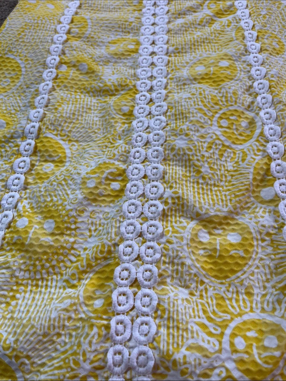 ☀️🌞☀️🌞RARE! Lilly Pulitzer Macfarlane Yellow Suns Shift sz8 EUC